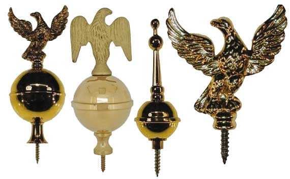 Eagles with Balls & Spires