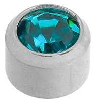 December (Blue Zircon) Studs