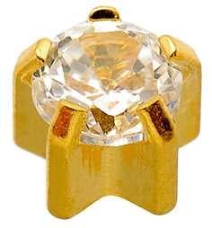 Cubic Zirconia, Ø4mm Crystal