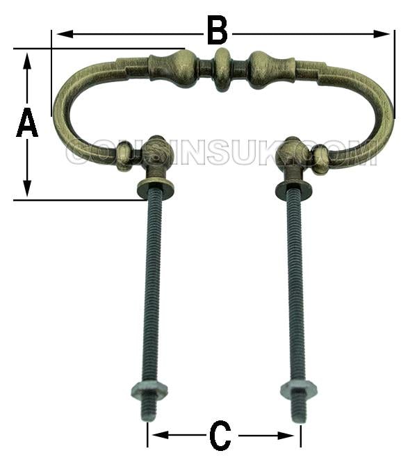 35mm Fitting Clock Case Handle