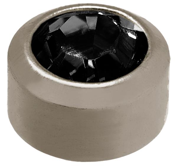 Black Jet (Ø4mm) Bezel Set Studs