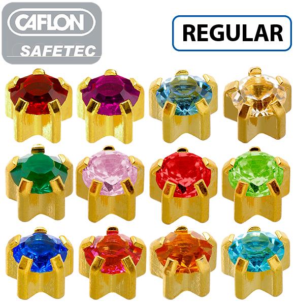GP 24ct, Birthstone (Claw Set)