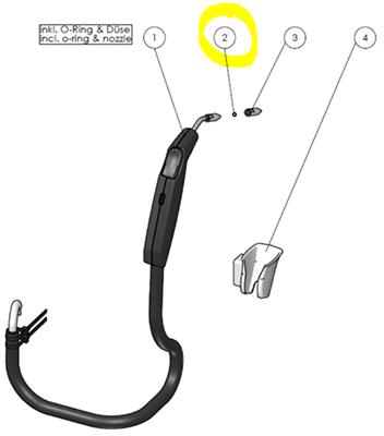 Gasket for Nozzle for ES Series, Elma 1057949