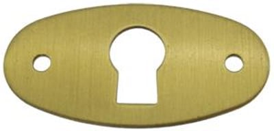 12mm Oval Brushed Brass