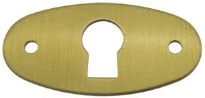 12mm Oval Brushed Brass