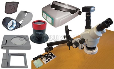 Eyeglasses, Loupes, Microscopes, Optivisors etc.