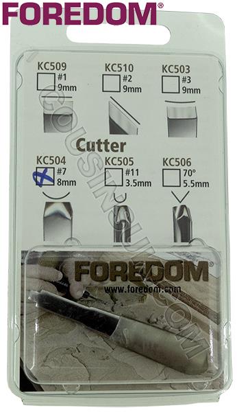 Chisel (Curve, 8mm), Foredom A-KC504