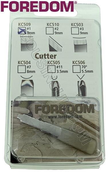 Chisel (Straight End, 9mm), Foredom A-KC509