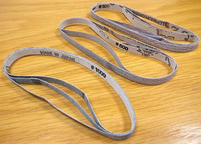 7mm Sanding Belts, Fine Assortment