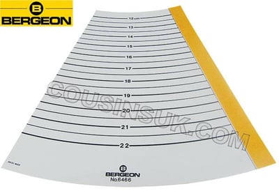 Bangle Diameter & Circumference Gauge, Plastic Paper