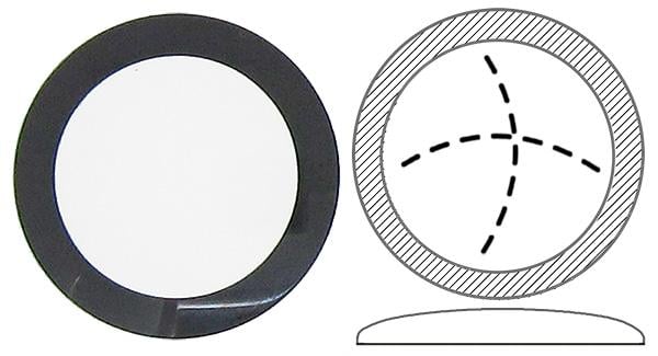 Round Ø32.50mm (H3.00mm x T1.00mm) Calvin Klein, Black