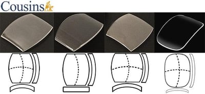 Glasses, Barrel (Tonneau & Case Back) Shaped Glasses