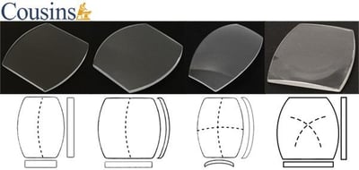 Glasses, Barrel (Tonneau & Asymmetrical) Shaped