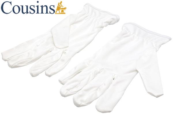 White, X-Large Microfibre Gloves