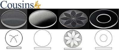 Generic, Glasses, Sapphire (by Size), Round up to Ø30.00mm
