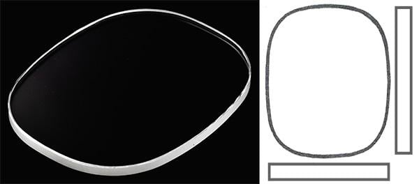 20.40mm x 16.50mm (T1.00mm) Patek Philippe Golden Ellipse