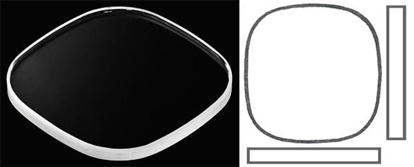 16.50mm x 16.50mm (T1.20mm) Patek Philippe Ellipse Lady