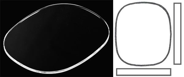 28.70mm x 23.50mm (T0.80mm) Patek Philippe Golden Ellipse