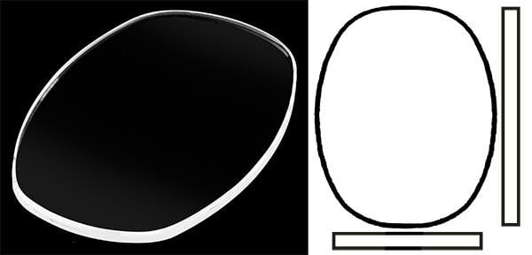 22.00mm x 15.00mm (T0.80mm) Patek Philippe Vintage