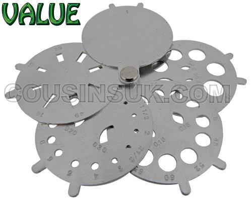 Carat Fan Gauge, Multi Shape, Circular