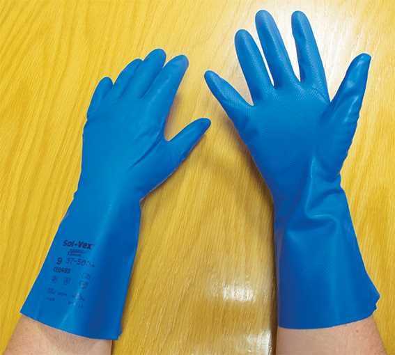 Small (Size 6.5) Chemical Resistant Gloves
