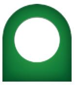 Green (Flat Top) 25 x 25mm