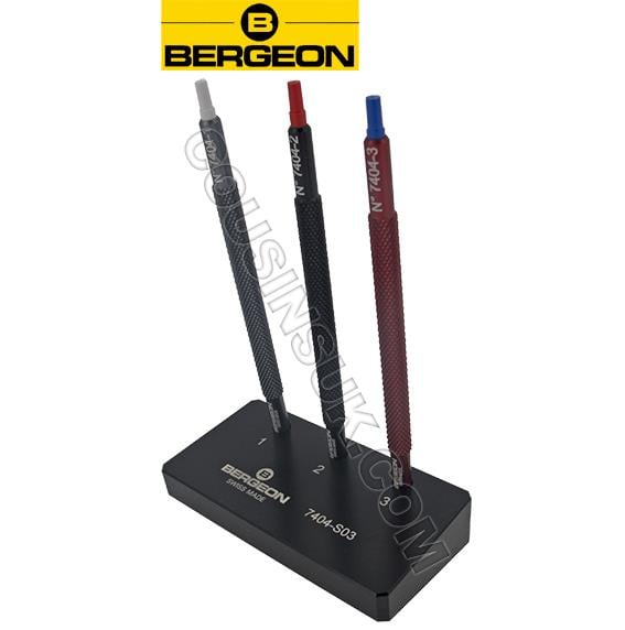 Set of 3 with Base, Bergeon 7404.S03