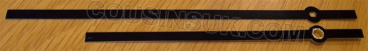Black, 161mm (5.60 x 5.20mm)