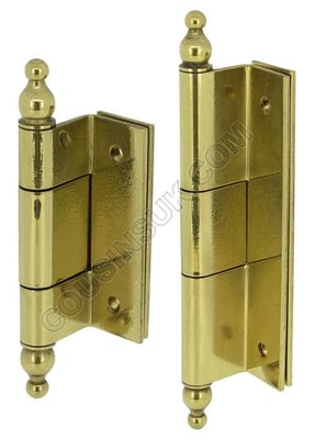 Hinges, Double Crank with Finial