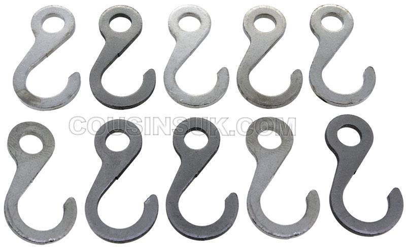 (9) Hook, Steel 27.5 x Ø7mm (0.80mm)