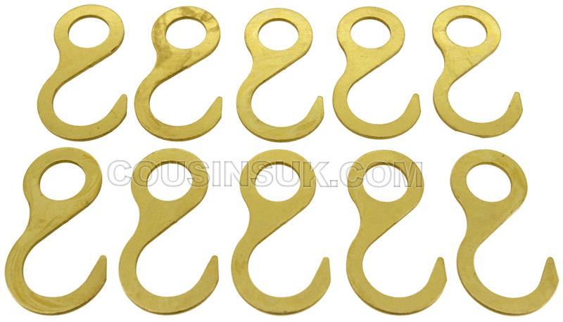 (6) Hook, Brass 27.5 x Ø7mm (0.80mm)