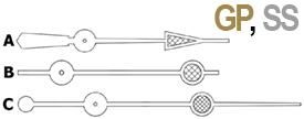 Centre Seconds (Luminous) by Size