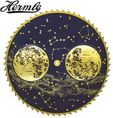 Hermle, Ø170mm, Raised Moons