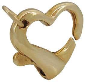 9ct (16 x 15mm) Heart Catch