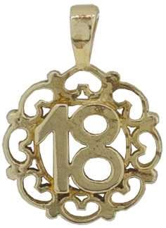 18th (Ø17mm) 9ct, Filagree