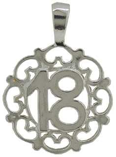 18th (Ø17mm) Silver, Filagree