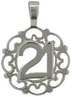 21st (Ø19mm) Silver, Filagree