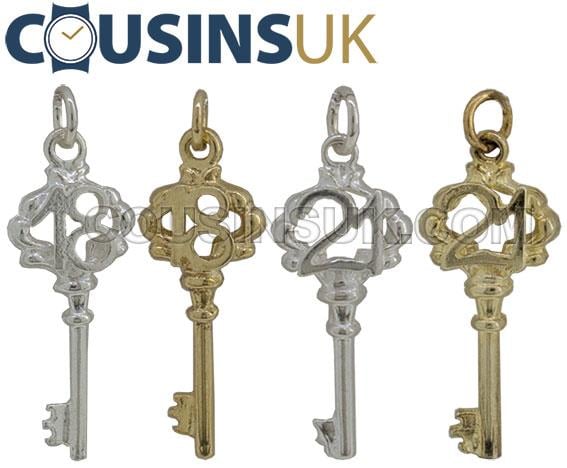 Birthday Key Pendants