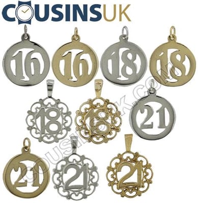 Birthday Disc Pendants