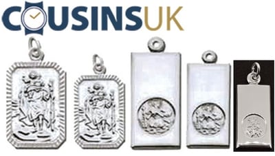 St. Christopher Pendants, Rectangular