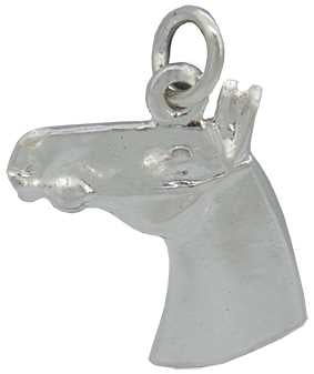 Horses Head (1) Silver Pendant