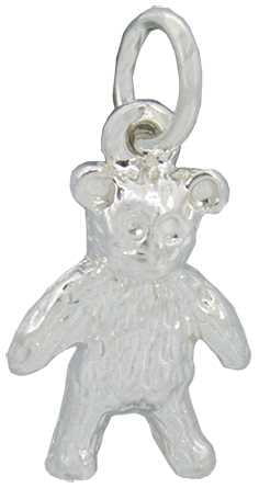Teddy Bear (1) Silver Pendant