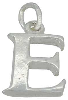 E - Silver "Chunky" Initial