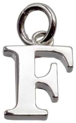 F - Silver "Chunky" Initial