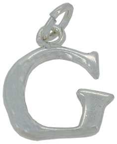 G - Silver "Chunky" Initial