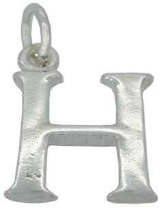 H - Silver "Chunky" Initial