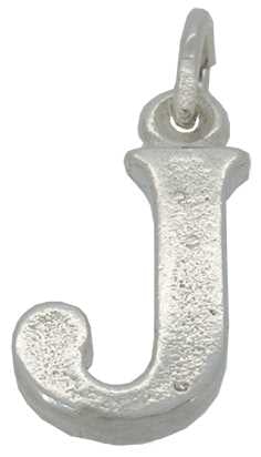 J - Silver "Chunky" Initial
