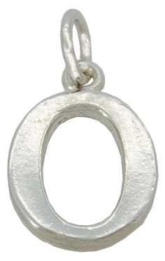 O - Silver "Chunky" Initial