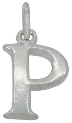 P - Silver "Chunky" Initial
