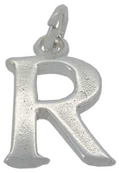 R - Silver "Chunky" Initial